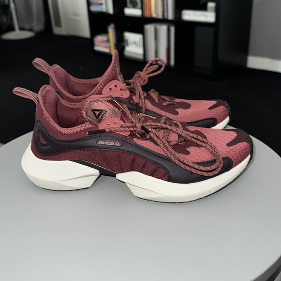 Reebok Sole Fury 00 Womens Burgundy Mesh Athletic Running Shoes - Picture 4 of 9